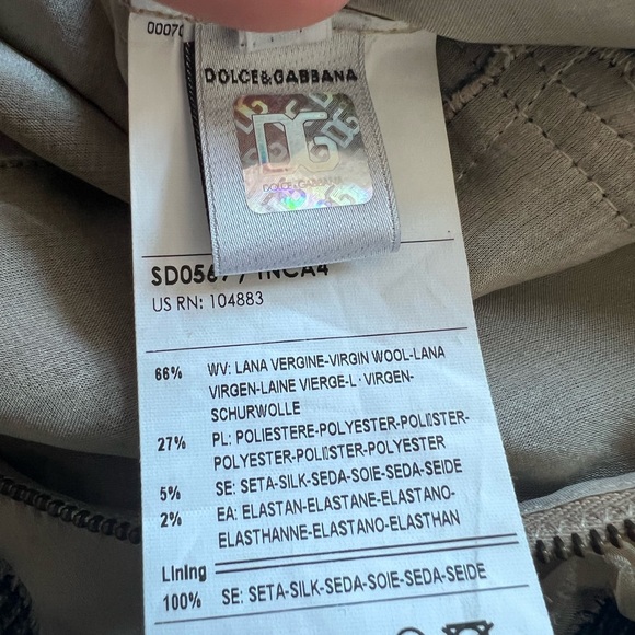 Dolce&Gabbana D&G, Tweed light weight wool shift mini dress. Sz44 - Picture 9 of 10